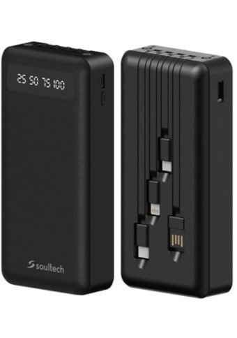 Soultech Bt242 Hydra 20000 mAh Hızlı Şarj Micro Type C - USB Powerbank Siyah