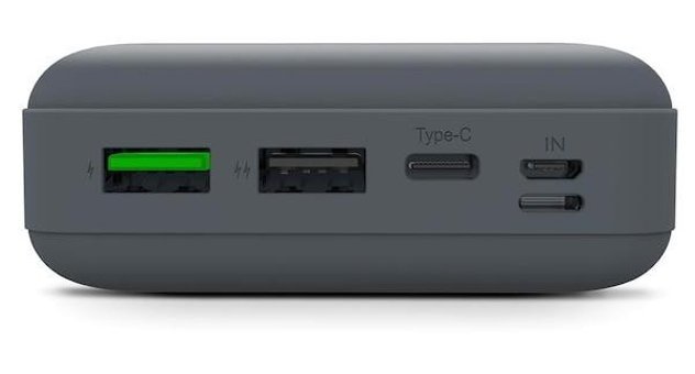 Polosmart Psm73 30000 mAh Hızlı Şarj Micro Type C - USB Powerbank Gri
