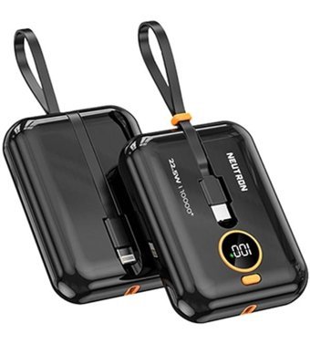 Neutron Ntl-Pb-11F4 10000 mAh Hızlı Şarj Lightning - Type C Powerbank Siyah