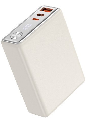 Wiwu Wi-P005 10000 mAh Hızlı Şarj Micro Lightning - Type C - USB Powerbank Beyaz