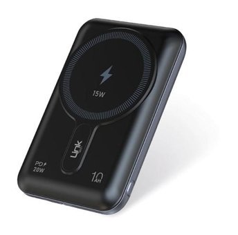 Linktech Wp22 10000 mAh Hızlı Şarj Mıknatıslı Micro Type C - USB Powerbank Siyah