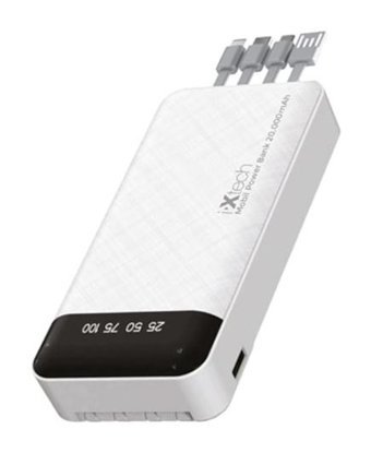 IXTECH Pb026 20000 mAh Hızlı Şarj Micro Lightning - Type C - USB Powerbank Beyaz