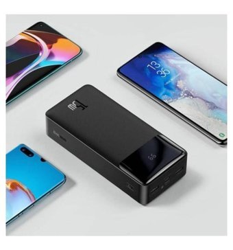 Baseus Bipow Ppdml-K01 30000 mAh Hızlı Şarj Type C Powerbank Siyah