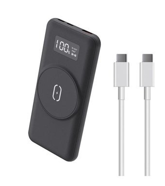 Dexim Dc-10Wt 10000 mAh Mini USB Kablosuz Powerbank Siyah