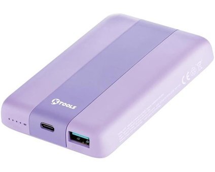 Ktools 10000 mAh Hızlı Şarj Mıknatıslı Type C - USB Powerbank Mor