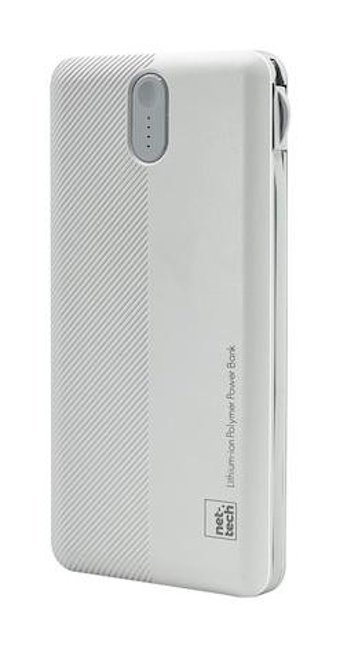 Nettech Nt-Pw08 10000 mAh Micro Lightning - Type C - USB Powerbank Beyaz