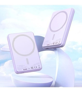 Mcdodo Mc-3953 5000 mAh Hızlı Şarj Mıknatıslı Type C Powerbank Mor