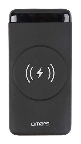 Omars Omws008 10000 mAh Mıknatıslı Type C - USB Kablosuz Powerbank Siyah