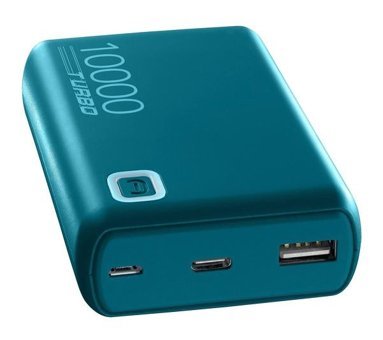 Cellular Line Essence Turbo 10000 mAh Hızlı Şarj Micro USB Powerbank Mavi