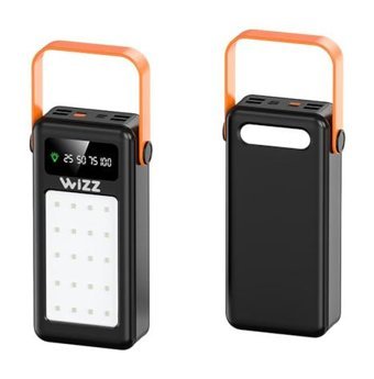Wizz Wp040S 40000 mAh Hızlı Şarj Micro Lightning - Type C - USB Powerbank Siyah