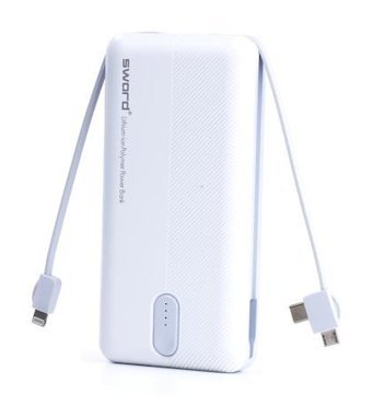 Sword 10000 mAh Hızlı Şarj Lightning - Type C Powerbank Beyaz