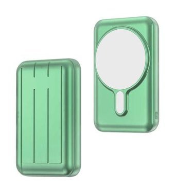 Xipin T113 10000 mAh Hızlı Şarj Mıknatıslı Kablosuz Powerbank Yeşil