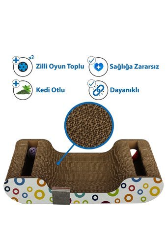Herniks Oyuncaklı Kedi Otlu 44 cm Kedi
