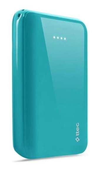 Ttec 2Bb174Tz Recharger S 10000 mAh Hızlı Şarj Micro Lightning - Type C - USB Powerbank Turkuaz