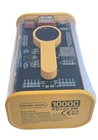 Başkenttekno 10000 mAh Hızlı Şarj Micro Type C - USB Powerbank Sarı