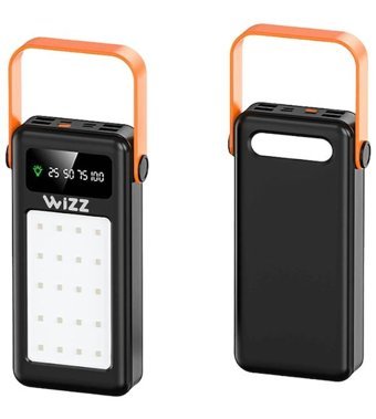 Wizz Wp034S 30000 mAh Hızlı Şarj Micro Lightning - Type C - USB Powerbank Siyah