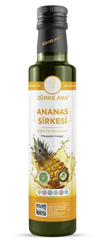 Zühre Ana Fermantasyon Pineapple Vinegar Ananas Sirke 500 ml