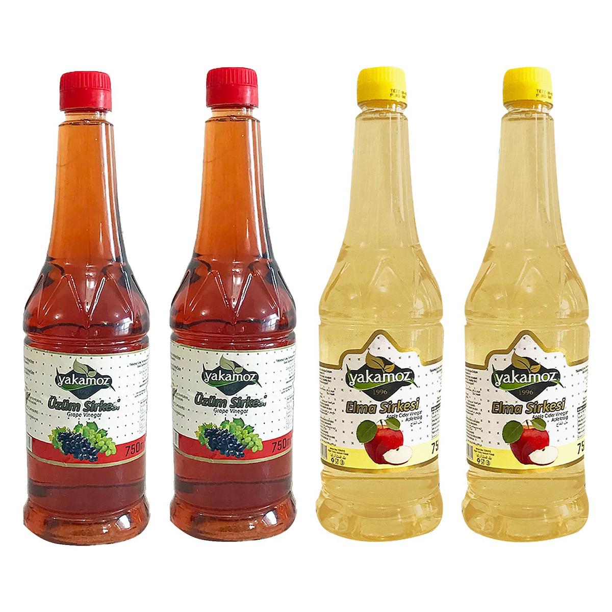 Yakamoz Elma Üzüm Sirke 4x750 ml