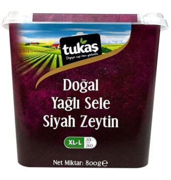 Tukaş Sele Siyah Zeytin Pet Kavanoz 800 gr