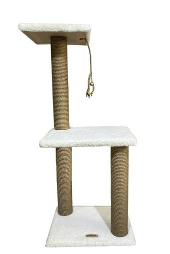 Armoni Mega Boy Oturaklı Oyuncaklı Katlı 86 cm Kedi Tırmalama Tahtası