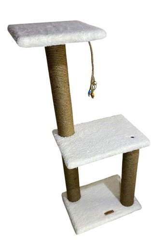 Armoni Mega Boy Oturaklı Oyuncaklı Katlı 86 cm Kedi Tırmalama Tahtası