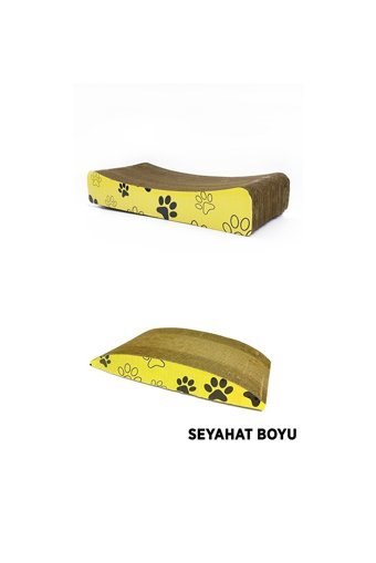 Artikel Ondüle Oturaklı 42 cm Kedi Tırmalama Rampası