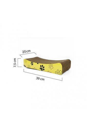 Artikel Ondüle Oturaklı 42 cm Kedi Tırmalama Rampası