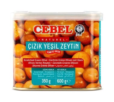 Cebel Çizik Yeşil Zeytin Teneke 350 gr