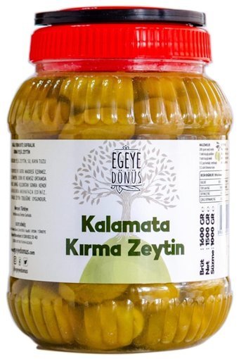 Egeye Dönüş İri Boy Tuzlu Yeşil Zeytin Pet Kavanoz 1 kg