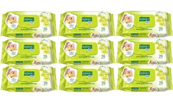 Komili Soft 70 Yaprak 9'lu Islak Mendil