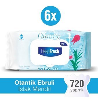 Deep Fresh Otantik 120 Yaprak 6'lı Islak Mendil