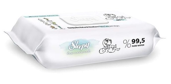 Sleepy Bio Natural Yenidoğan 40 Yaprak 3'lü Islak Mendil