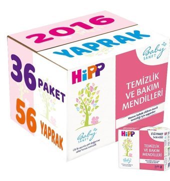 Hipp Baby Sanft Klasik Zeytinyağlı 56 Yaprak 36'lı Islak Mendil