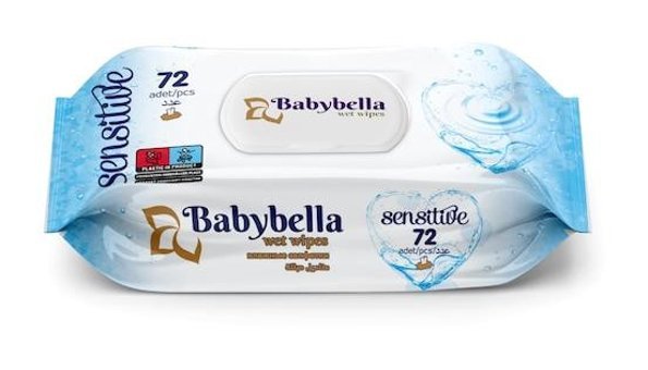 Babybella Ocean Yenidoğan 72 Yaprak 12'li Islak Mendil