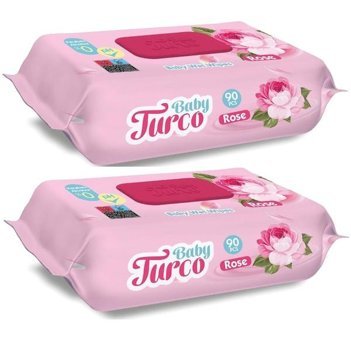 Baby Turco Gül Kokulu 90 Yaprak 2'li Islak Mendil