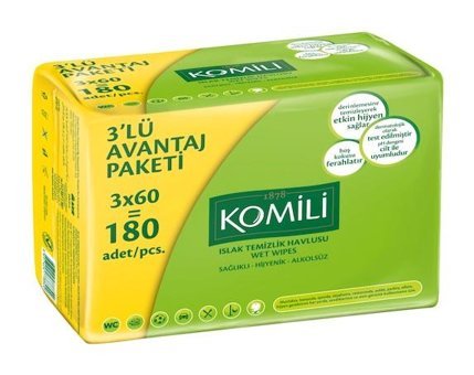 Komili Klasik 60 Yaprak 18'li Islak Mendil