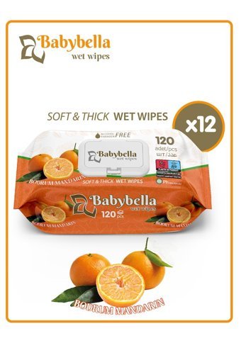 Babybella Bodrum Mandalinası 1440 Yaprak Islak Mendil