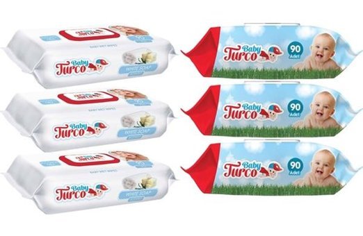 Baby Turco Karma 90 Yaprak 6'lı Islak Mendil