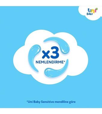 Uni Baby Vücut Temizleme 50 Yaprak 4'lü Islak Mendil