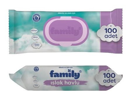 Family 100 Yaprak 5'li Islak Mendil