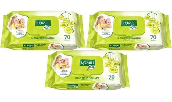 Komili Soft 70 Yaprak 3'lü Islak Mendil