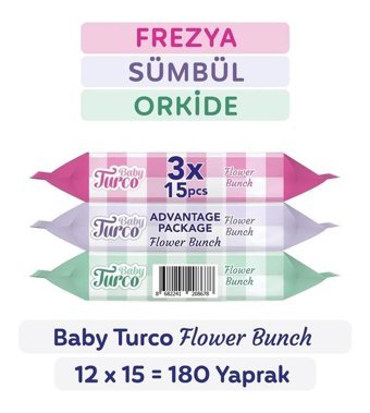 Baby Turco Cep 15 Yaprak 24'lü Islak Mendil
