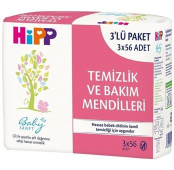 Hipp Baby Sanft Klasik 56 Yaprak 12'li Islak Mendil