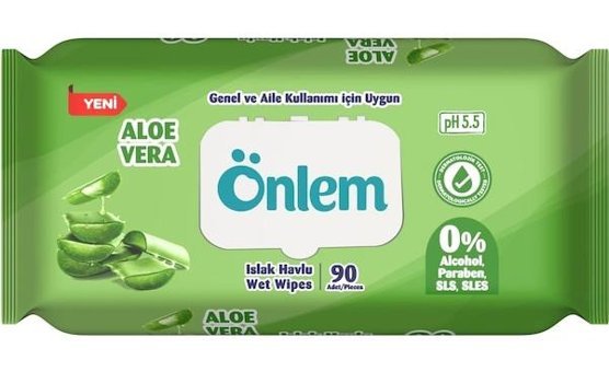 Önlem Aloe Veralı 90 Yaprak Islak Mendil