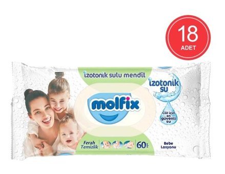 Molfix Ferah 60 Yaprak 18'li Islak Mendil