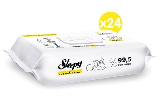 Sleepy Yenidoğan 40 Yaprak 24'lü Islak Mendil