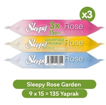 Sleepy Rose Garden 15 Yaprak 9'lu Islak Mendil