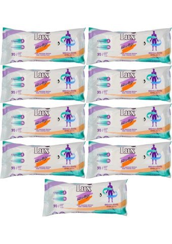 Lux Hasta Vücut Temizleme 50 Yaprak 9'lu Islak Mendil