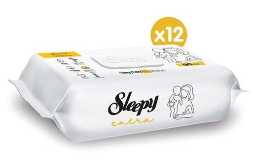 Sleepy Extra 90 Yaprak 12'li Islak Mendil
