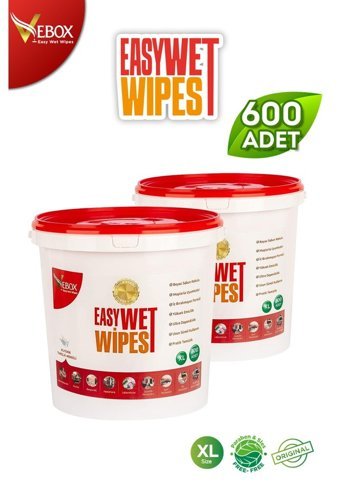 Vebox Easy Antibakteriyel 600 Yaprak Islak Mendil